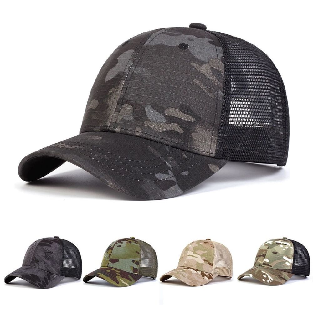 1pc Baseball Caps Camouflage Tactical Hats Outdoor Soldier Combat Paintball Adjustable Hat Summer Snapback Sun Hat For Men Women