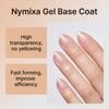 Nymixa Gel Base Coat Nail Gel Polish 15ml DIY Home Manicure Base Coat for Nail Lamp Transparent 7.5ml