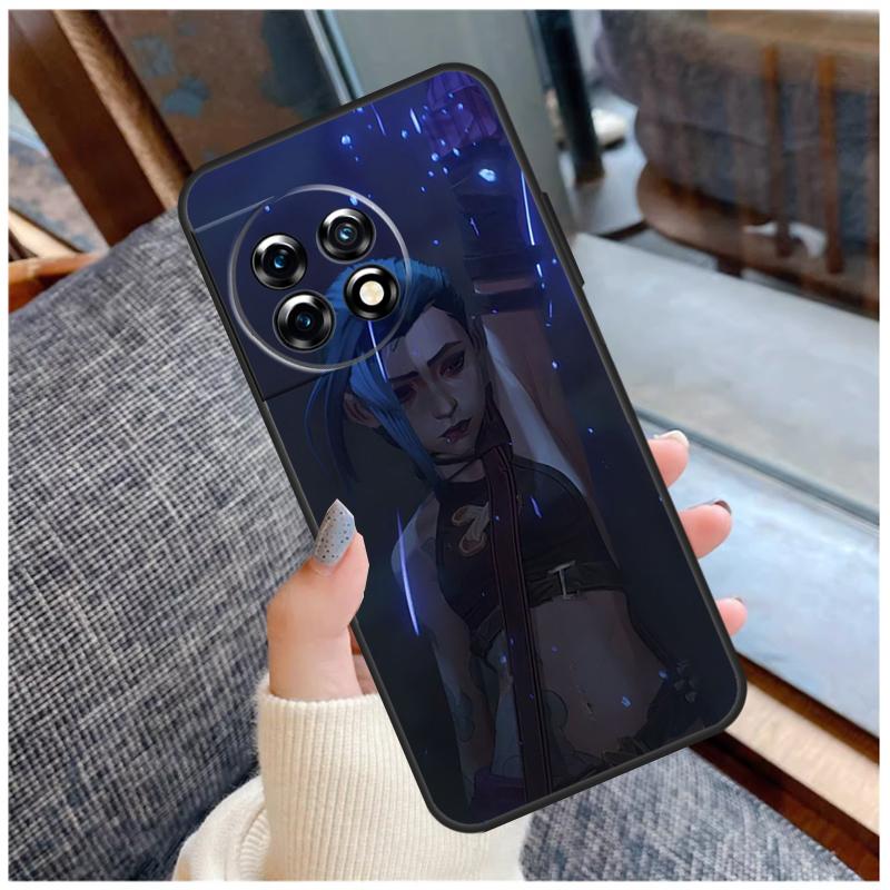 Arcane Jinx Vi Anime Case For OnePlus Nord 2 2T CE 3 Lite N20 N10 N100 N200 8T 9R 10R 10T 11 8 9 10 Pro Cover