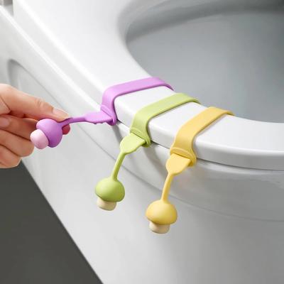 4 Stück Silikon-Toilettensitz-Lifter - Berührungslose Deckel-Lifter-Griffe für Zuhause, Büro & Hotel
