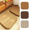 Square Memory Foam Seat Cushion Detachable Cover With Zipper Dining Chair Pad Non-slip Bottom Soft Office Chair Cushion