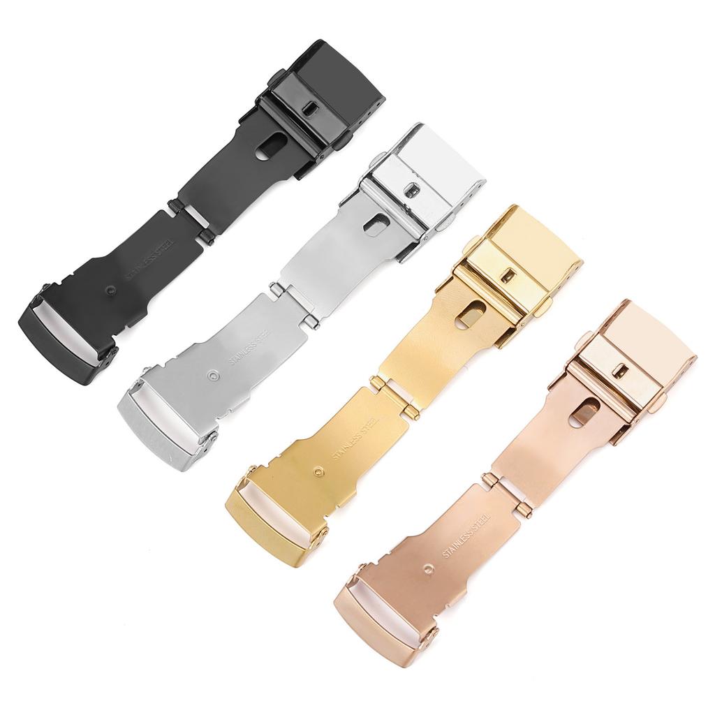 Spona na hodinky pro Seiko 304 Nerezová ocel Potápěčský styl Skládací rozkládací spona 18mm 20mm 22mm 24mm Řemínek na hodinky Dvojité tlačítko