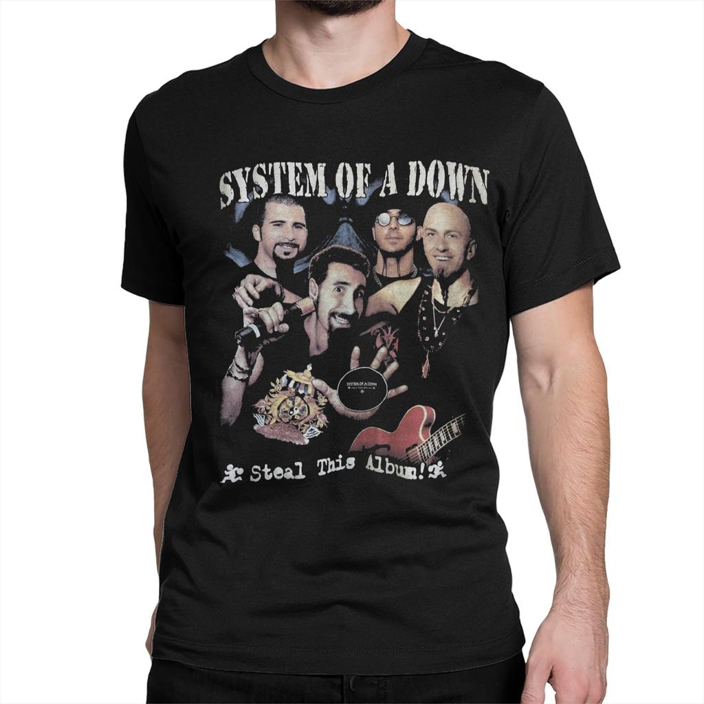 Toxicity Album System of a Downs Band Men Women T Shirts Tee Shirt Short Sleeve Crew Neck T-Shirt Pure Cotton Summer Clothes