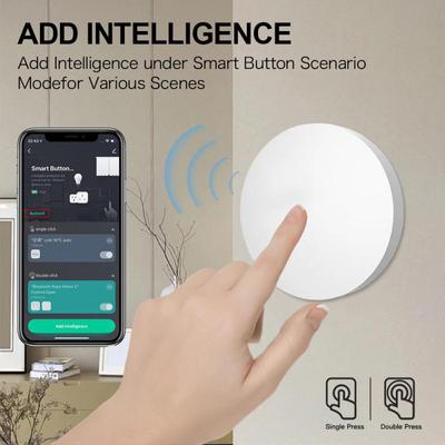 1-10 szt. Tuya ZigBee Inteligentny Przycisk Wciskany Przełącznik Scen Wieloscenowe Powiązanie Bezprzewodowy Pilot Zdalnego Sterowania Inteligentny Dom Potrzebny Bramka Zigbee