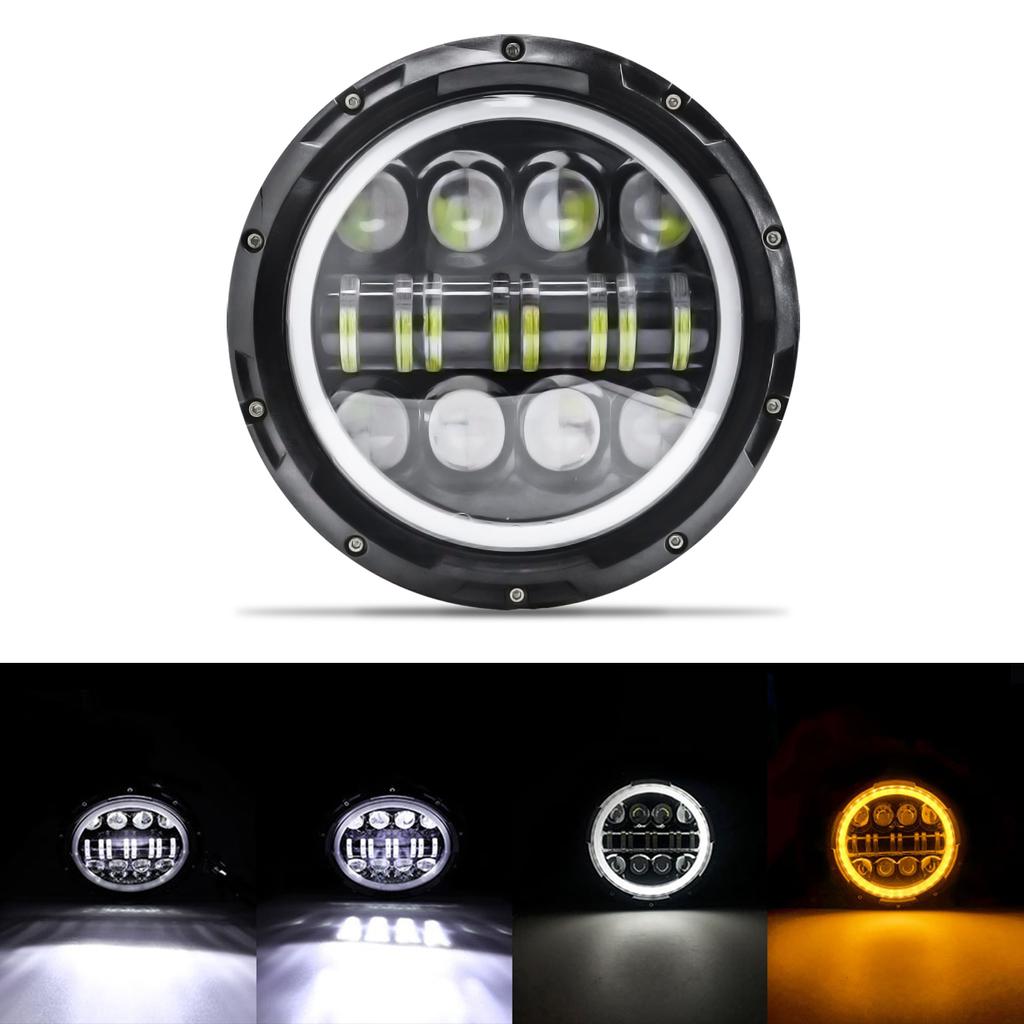 7 Inch Motorcycle LED Headlight for Motorcycle JEEP Wrangler JK Harley Touring Road King Yamaha 7Inch Round LED Headlight