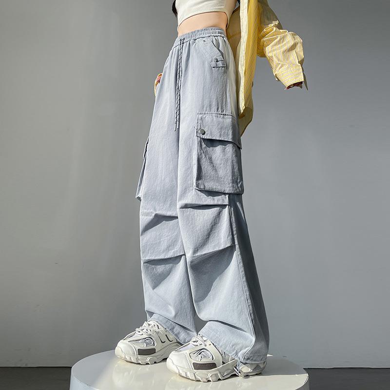 

Рабочие брюки из хлопка для женщин, весна, новые, с высокой талией, облегающие, милые и классные, для девушек, американские, походные, спортивные, повседневные брюки XL