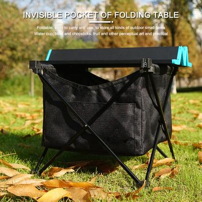 Picnic BBQ Kitchen Hanging Shelf Under Table Pouch Camping Foldable Table Storage Bag for Outdoor Activity