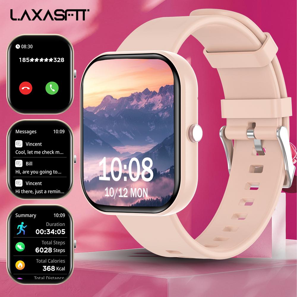 Smart Watch 1.85-inch HD Display Smart Watch Bluetooth Voice Call IP68 Waterproof Fitness Tracking Smart Watch
