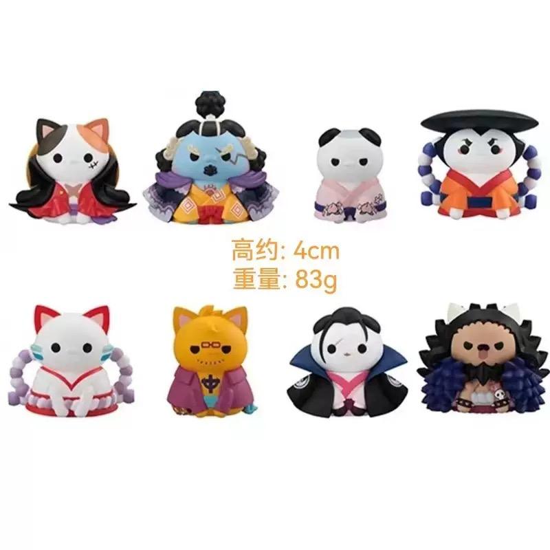 

3CM Monkey D. Luffy Meow Figure Anime ONE PIECE Animation Model Toys Gifts Collection Decoration Ornaments Artwork Desktop PVC