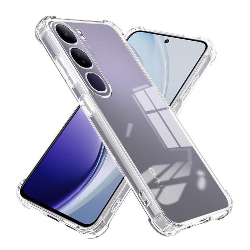 

VIVO V50 V40 V30 V29 V27 V25 V23 V21 V20 V15 Pro V19 Neo V21E V23E V25E V27E V29E V30E V40 Lite Shockproof Clear Phone Case Airbag Soft TPU Cover Vivo V50 Lite 5G білий