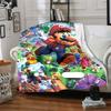 Mario'S Adventure World Flannel Blanket Super Soft Warm Cozy Blanket For Sofa Bed Office Travel Allseason Home Decor Gift