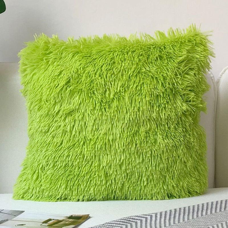 Nordic Plush Pillow Cover Modern Simple Crystal Plush Soft Comfortable Solid Color Cushion Cover Cushion Cover