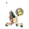 Christmas Wooden Advent Calendar, Countdown To Christmas With 24 Drawers, Sleigh Shape Christmas Tree DIY Advent Calendar With Lights
