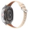 For Samsung Galaxy Watch Ultra 47mm Heart Pattern Embossed Watch Band Cowhide Leather Strap