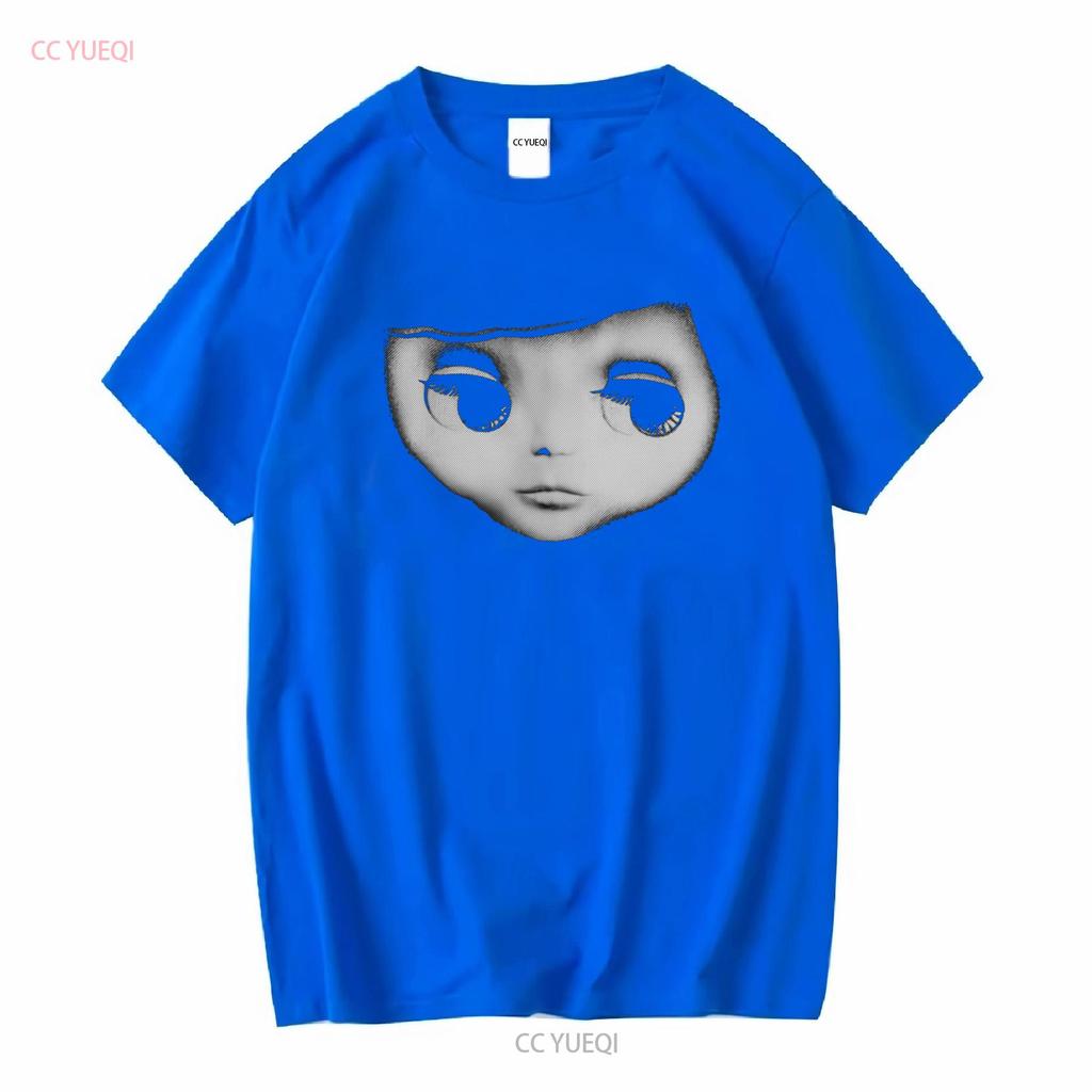 Blythe T-Shirt Puppengesicht Retro Große Augen für Sammler Mod Goth Gothic 60er Jahre Stil Pop Art Blyth 1960er lang- oder kurzärmlig