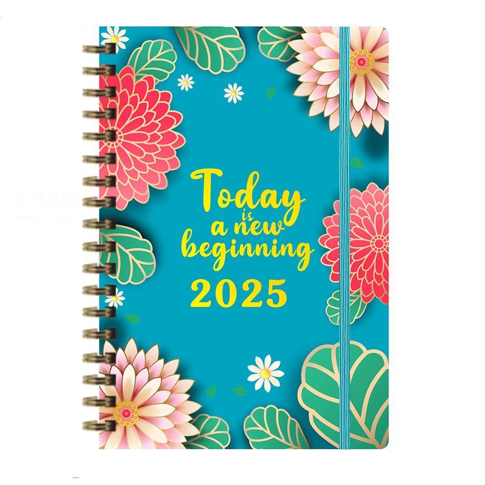 12 Months 2025 Schedule Planner Notepad To Do List Diary Writing Pads  Office Supplies