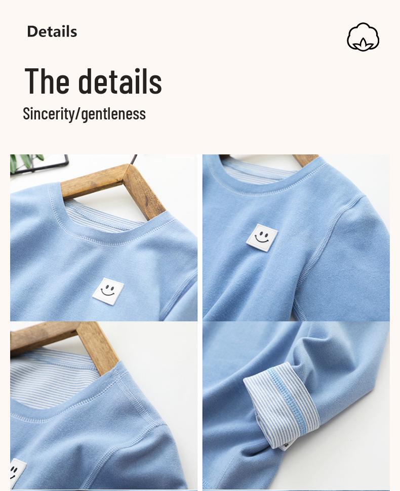 2025 Çocuk Sonbahar/Kış Kıyafet Seti: Erkek ve Kız Çocukları İçin Sıcak Dikişsiz Termal İçlik