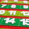 Non-woven Fabric Christmas Advent Calendar Wall Door Hanging Countdown Xmas Calendar for Christmas Birthday Gift Home Decor