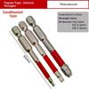 3/6Pcs Strong Magnetic Screwdriver Set 65/100mm Length 6.35mm Hex Shank Electric Screwdriver Bits 1.5mm To 6mm Screwdriver Bit