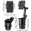 Car Cup & Phone Holder: Multifunctional Water Cup, Drink, and Storage Rack.