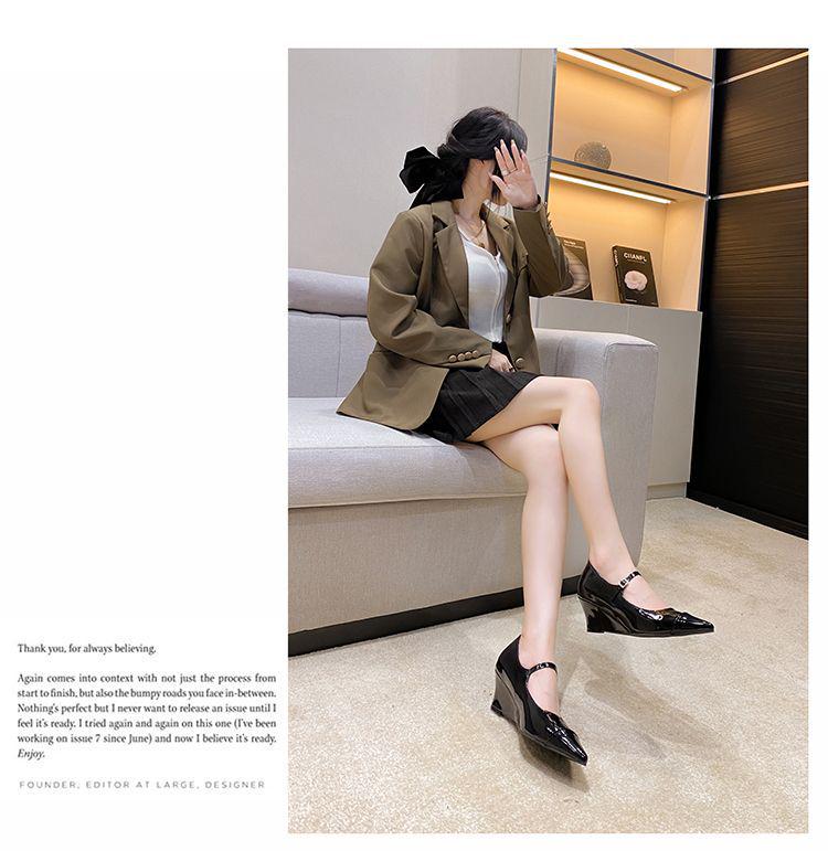 Women's 2025 Autumn/Winter French Wedge Heels - Sexy Royal Sister Style