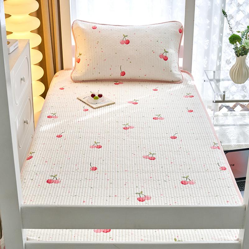 (Student Season) Small Fresh Printed Cotton Bed Cover Student Bed Cover