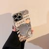 Fortune and Good Luck Text for IPhone 17 Pro Phone Case Max for Apple 14 Electroplated Mirror 1316 Hard