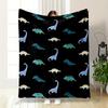 Cute Dinosaur Cartoon Pattern Blanket Flannel Blanket for Bedroom, Living Room, Sofa, and Nap Sofas.