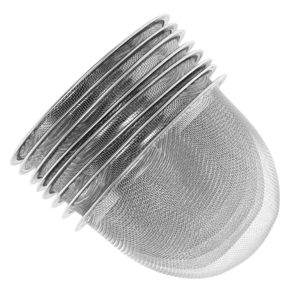 8 st Rostfritt Stål Te-sil Filter Metall Infuser Stadig Lös Te-bryggare för Hem och Kontorsbruk Metall Infuser
