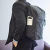 Chromowany Plecak VOLDO (Aktualny model) BKBLACK, Czarny, 21L, Wodoodporny