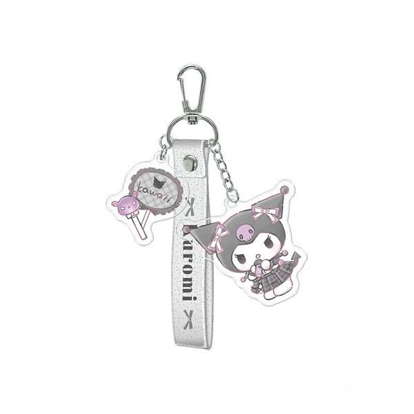 IDOL Kuromi Keychain Size H145 x W70 x D5mm [Kamio Japan] (approx.)