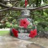 Three Hole Hummingbird Feeder Visible Birds Water Dispenser  Outdoor Garden