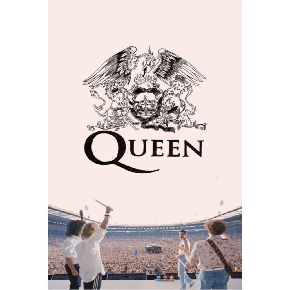 Metal Queen Band Wall Decor, Handmade 3D Tin Art for Living Room Bedroom Music Studio