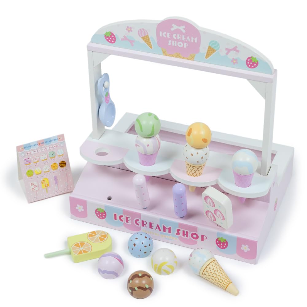 

Деревянная игрушка Mother Garden, магазин мороженого, деревянный игровой набор [модель 2024 года] 623-27749