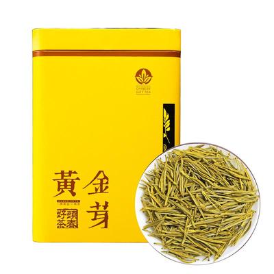 Green Tea Huang Jin Ya Golden Bud Non-Yellow Tea Luzhou Type with Milk Fragrant Gift Tin Can 250g