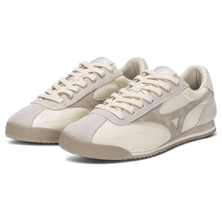 Mizuno LG 60S Rutschfeste Verschleißfeste Low-Top Freizeitschuhe Unisex Sneaker Grau Weiß D1GH230304