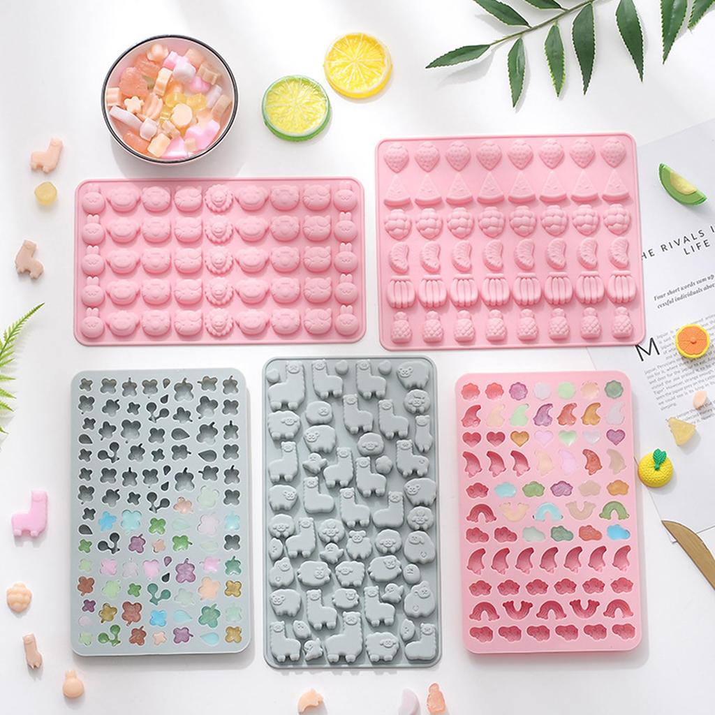 DEVENTORZ Chocolate Silicone Candy DIY Baking Heat Resistant 1 Mold, Mold, Mold, Mold, (Lamb Shape, Pink, Piece)