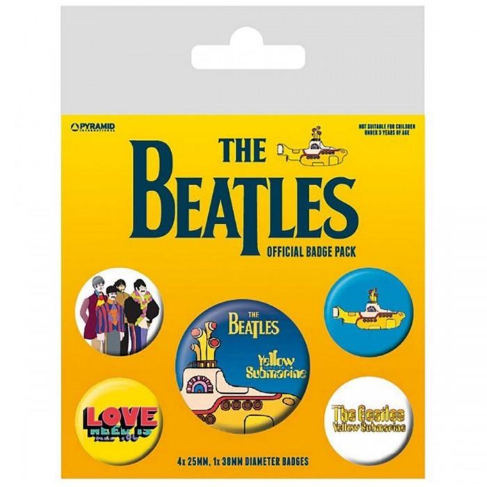 The Beatles Yellow Submarine Badge Set (Pack of 5)