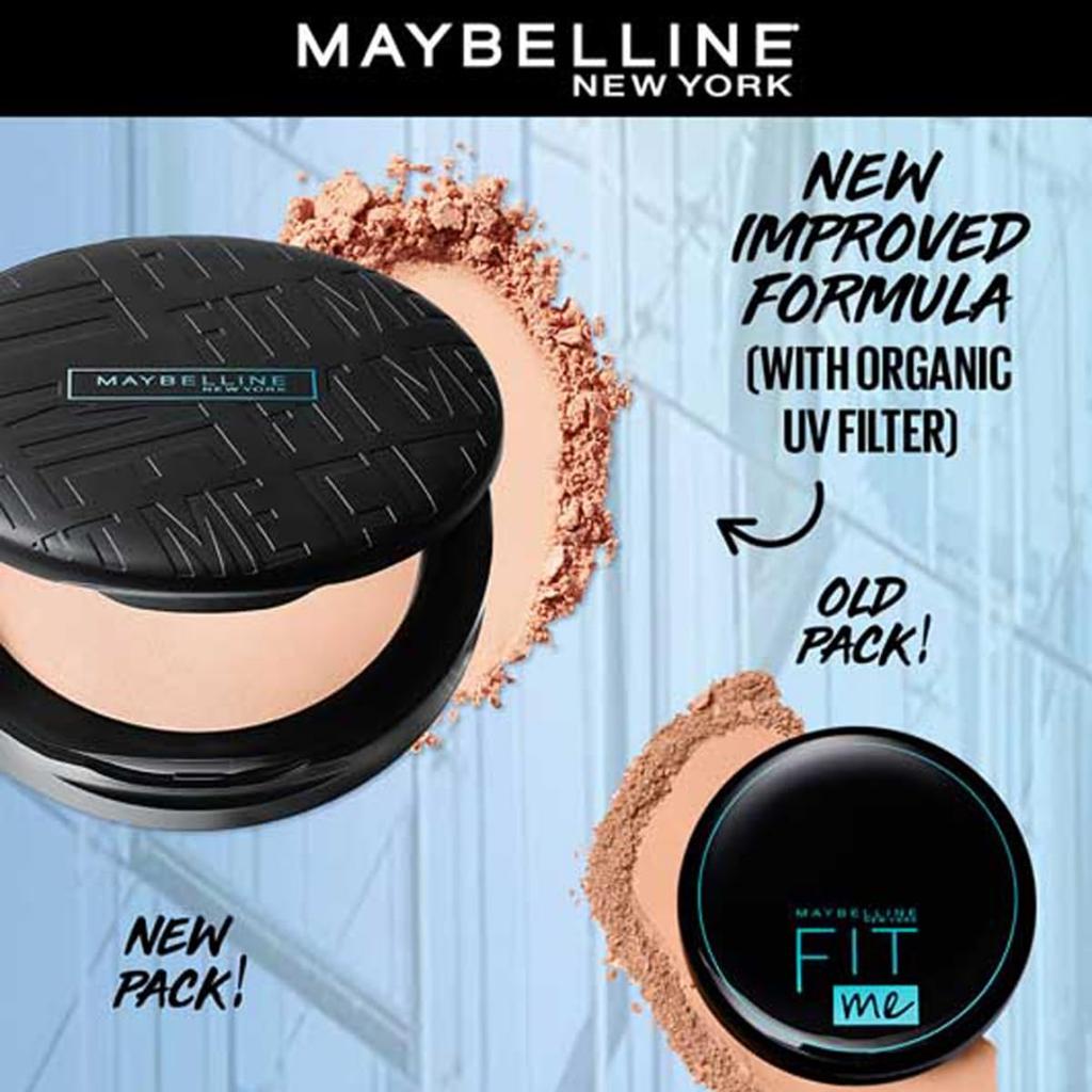Maybelline New York Fit Me Matte Poreless Compact Powder SPF 32 PA+++ Oil Control Normal Oily Skin 6g Warm Nude 128