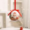 Christmas Tree Hanging 8cm Printed Christmas Ball Ornament Hanging Bauble With Ribbon Classic Christmas Themed 2027 New Year