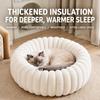 Ultra Soft Round Pet Bed Plush Material Large Dog Bed Cozy Cat Sofa Bed  For Dog Cats