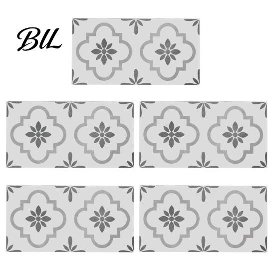 Oil Proof Wall Stickers for Bathroom 5Pcs Vintage Brick Tile Stickers, Waterproof Oil?Proof Wallpaper, Peel Sheets Kitchen & Stick Backsplash Living