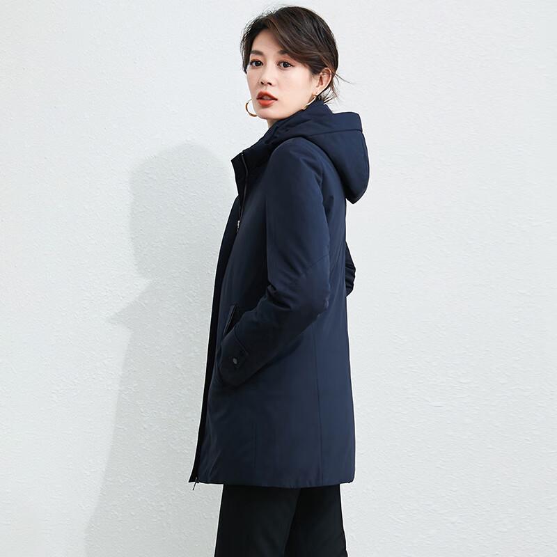 KASEYE Navy Blue Professional Business Down Jacket