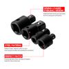 4 PCS Impact Socket Adapter Reducer 1 4 Inch 3 8 Inch 1 2 Inch Impact Driver Conversions Steel Power Nut Driver for