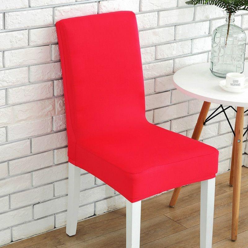 Solid Color Stretch Chair Cover Furniture Living Room Accessorie Decoration
