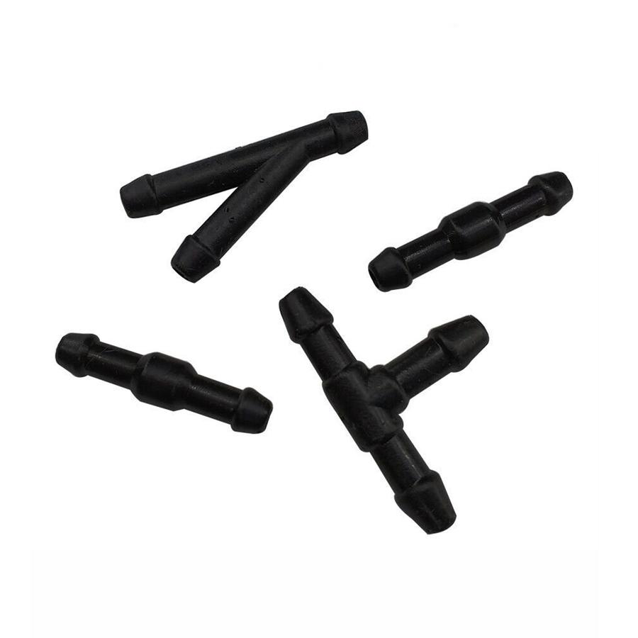 For Nozzle Pump 2M Car Windshield Wiper Washer Jet Tube Pipe+Hose Connectors T Y
