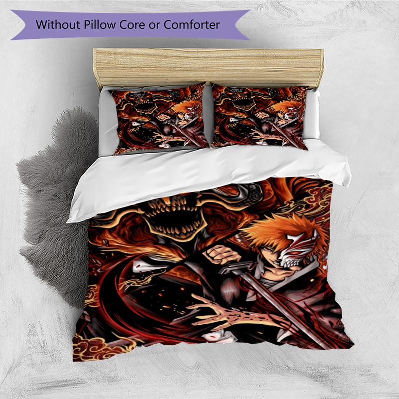 3pcs Duvet Cover Set (1*Duvet Cover + 2*Pillowcase, Without Core), Bleach Print Bedding Set, Bedroom Decor, All‑Season, Gift