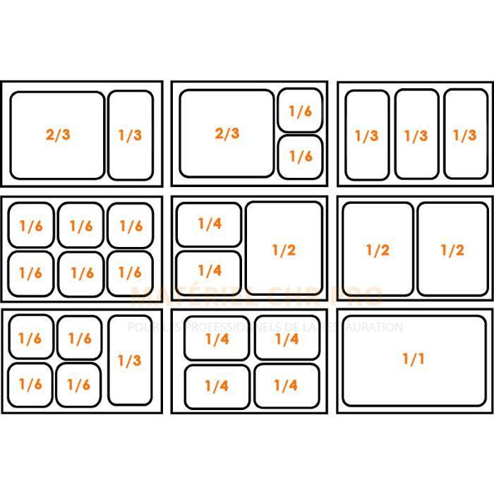 Bain Marie Inox GN 1/1 Avec Robinet De Vidange - Casselin - 1200 Watt - Gris
