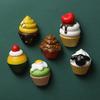 Simuliertes Essen Kühlschrankmagnet Essen Spiel DIY Magnetaufkleber Kreative Harz Kühlschrankdekoration Kuchen