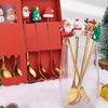 Christmas Fork And Spoon Set, Christmas Gift Box Tableware, Stainless Steel Tableware, Coffee, Tea And Dessert Fork And Spoon